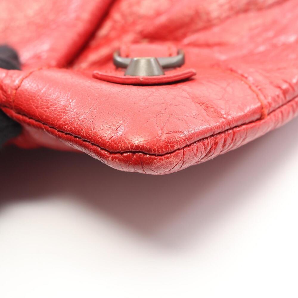 Balenciaga Envelope Shoulder Bag Leather Red - Picture 6 of 9